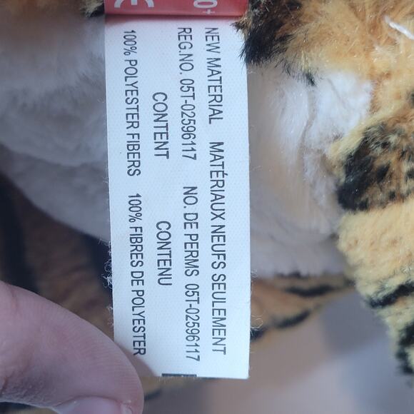 Gitzy Tiger Cub Plush Soft Stuffed Animal 14" Inches Orange Black White Jungle - Picture 11 of 12